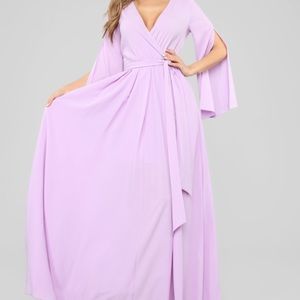 FashionNova Lavender Maxi Dress, Size S- Definitely be regular maxi or maternity